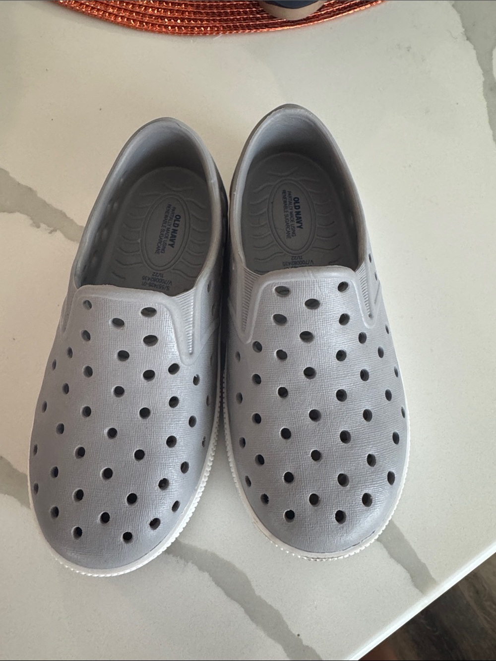 Old Navy Men’s Slip-On Ventilated Casual Shoes in Light Gray